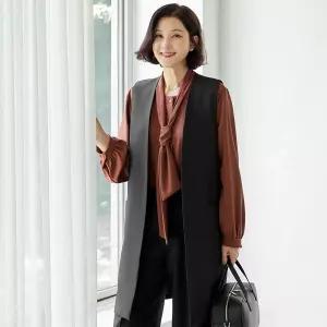 (88size) 노카라 포켓 롱조끼 4VE509113