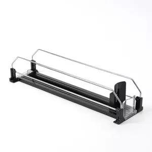 냉장고정리정돈 캔맥주 음료 수납대 검정 1칸 집정리