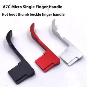 A7CR A7C2 소니 ILCE-7CR ILCE-7CM2 A7CII A7CM2 A7C Mark II Alpha 7C II 용 금속 핫슈 엄지 손잡이 핸드