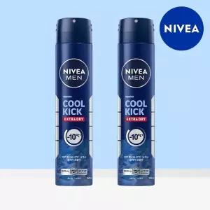 [니베아] 맨 데오드란트 스프레이 쿨 킥 200ml 2개