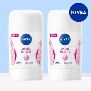 [니베아] 데오드란트 스틱 엑스트라 브라이트 50ml 2개