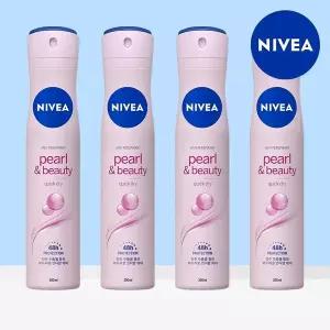 [니베아] 데오드란트 스프레이 펄 뷰티 200ml 4개