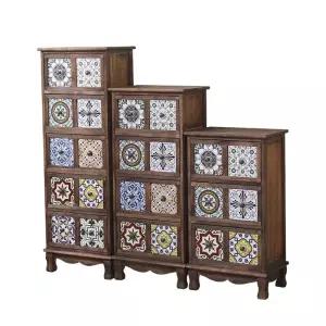 빈티지 수납장 나비장 그린 엔틱가구 미니콘솔 녹색장롱 원목가구 틈새수납