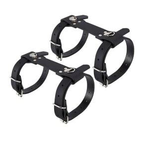 가고일 벨스 오토바이용 가죽 담요 홀더 피크닉 침대 롤 스트랩 담요용 천연 캐리어