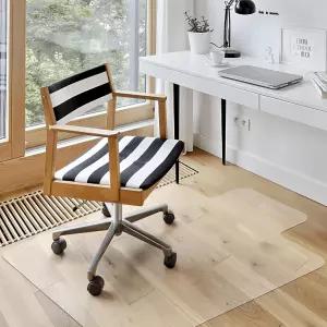 아자덱스 클리어 오피스 의자 매트 36인치 X 48인치 하드우드 바닥용 내구성 있는 책상 롤링 아래의 튼튼한