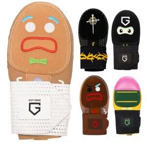 게임 야구 슬라이딩 미트 - 청소년 및 사이즈 드립 액세서리 진저브레드 맨, 아이스크림, 에일리언, 닌자, 연필, 카우보이 획득