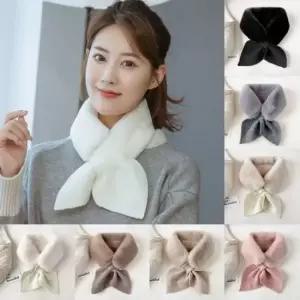 페이크 퍼 머플러 니트 목도리 사무용 숏 밍크목도리 밍크머플러 숏머플러 숏목도리