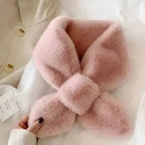 별별창고)G 쁘띠 페이크퍼 머플러 겨울 목도리 밍크목도리 밍크퍼목도리 인조털목도리