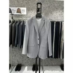 [트루젠]면 마 혼방 라이트그레이 캐주얼 자켓