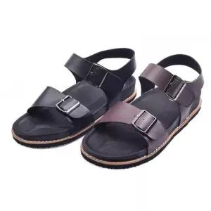 남성 투스트랩 버클 가죽샌들 데일리 여름슬리퍼 신발 남성신발 남성샌들 남자샌들