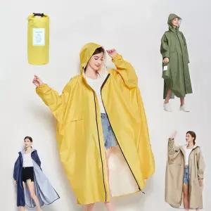 폴리롱커버 레인코트 우비 폴리에스테르 100% 빅사이즈 캠핑 등산용 판초 남성 여성 비옷 J7