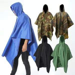 레인코트 판초 우의 우비 휴대용 등산 낚시 캠핑 작업용 비옷 J7