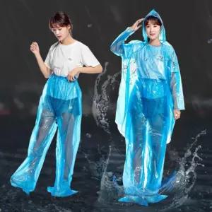 전신 우비 배달 골프 라이더 우의 작업 상하의 비옷 판초 레인코트 캠핑 빅사이즈 바지 J7