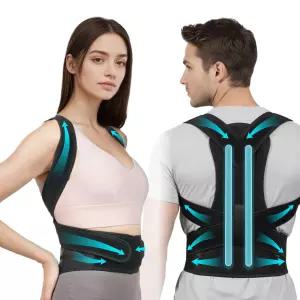 여성 및 남성용 히토르센 조절 자세 교정기 상체 어깨 목을 위한 풀 백 브레이스 지지 허리 를 플러스
