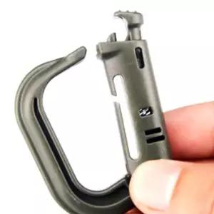 [콩심팥심]데이지체인 등산 캠핑 카라비너 플라스틱비너 다용도 라운드링