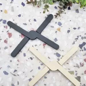 [콩심팥심]블랙 접이식 실리콘 받침대 냄비