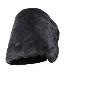 아코존 12V 자동차 전기 담요 소프트 플란넬 셰르파 3가지 난방 레벨 여행 및 야외 활동을 위한 휴대용 세탁 가능한 온열 (다크 그레이)