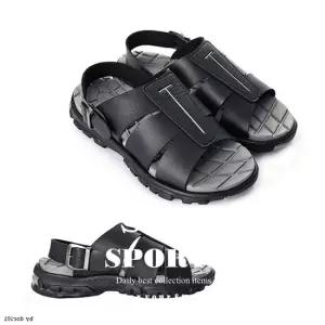 남성 샌들 가죽 크럭스 슬리퍼 여름 사무실병원실내화 스포츠샌들 아웃도어샌들