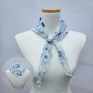 국산 플라워 쿨 삼각 린넨 스카프 쁘띠 개별포장 국산 쿨스프 삼각스카프 린넨스카프