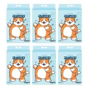 두부랑캣츠 극세입자 7L x 6개 고양이모래 기능 30%UP