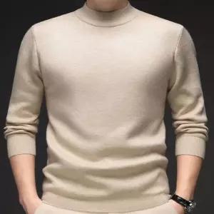 터틀넥 남자 긴팔 하프넥 스웨터 반목 겨울 니트