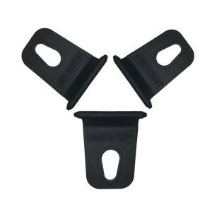 트 5/6/10 캠핑 천막 앵커 삼각형 베 바브 클립 마운트 반사 금속