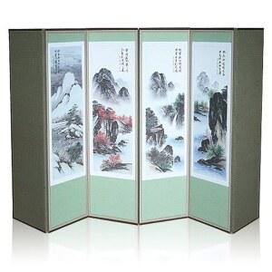 제사 병풍 산수화 6폭 추석 명절 제사용