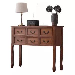 현관콘솔 서랍장 콘솔장 거실 복도 장식장 복고풍 엔틱