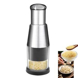 GSDOXLE 수동 프레스 초퍼, 1PCS, 기능성 마늘 프레스, 2025년 업그레이드된 컴팩트 미니 다이서 푸드 다지기용 스테인리스 스틸 핸드 초퍼