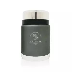 아폴로 스텐 보온 죽통 650ml 카키그레이 국내산