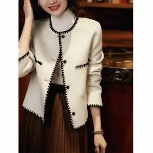 여성자켓 가을 프렌치 싱글 숏자켓 상의 살구 코트 심쿵직구