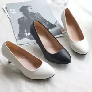 여성 면접 구두 정장 펌프스 미들힐 5.5cm