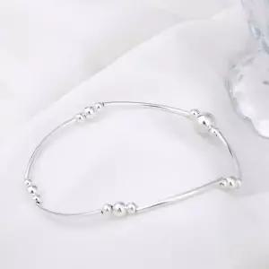 925 실버 볼 스틱 스트링 밴딩 은 팔찌 은팔찌 92.5팔찌 체인팔찌 볼팔찌 레이어드팔찌