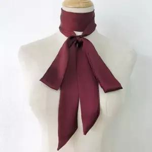 여성 컬러 슬림 롱타이 스카프 1P 패션 리본 케이프 롱케이프 타이스카프 무지케이프