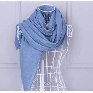 무지 소프트 코튼 면 롱 가을 스카프 머플러 스카프 머플러 단색 무지면 단색 목도리