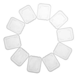 UTENEW 투명 표준 SD SDHC 메모리 카드 케이스 홀더 박스 보관함 10팩