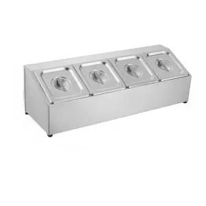 미니반찬냉장고 신선유지 반찬통 용기 4칸 업소용 단일열