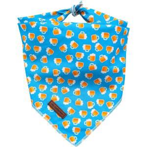 미스터 통통페이스 블루 맥주 강아지 반다나 개 고양이 애완동물을 위한 리버서블 트라이앵글 턱수염 스카프 액세서리