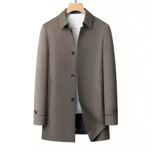 남성 단정한 트렌치 봄가을 캐주얼 싱글 하프 코트 DUCHI3
