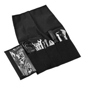 PIT POSSE 오토바이 ATV 미터법 공구 키트 렌치 드라이버 육각 세트 스파크 플러그 소켓 잠금 플라이어 손전등 공기 압력 게이지 혼다 가와사키 야마하 스즈키와 호환되는 볼트