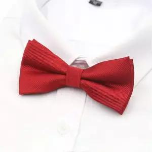 클래식보타이 타이 레드보타이 패션 레트로 레드 레트로무드타이 남자보타이 유니폼