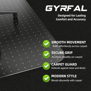 카펫용 사무용 롤링 매트 컴퓨터 투명한 바닥 아래에 의자용 플라스틱 36X48인치 의자 게이밍 패드 러그 책상 보호대