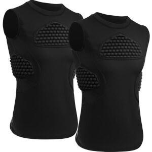 게요가 2개 청소년 야구 가슴 보호대 패딩 압축 셔츠 축구 보호 장비 소프트볼 야구, 축구, 갈비뼈 심장 흉골