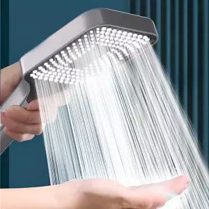 3단조절버튼대형패널샤워기헤드+1.5m샤워기호스세트 가벼운샤워기