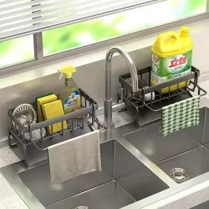 현대식 주방용품 배수구 바구니 가정용 다기능 배수대 다층 걸레 걸이 크로스보더 물 필터