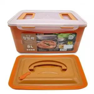 황토락 김치통 6호 중 8L 누름판포함 절임 밀폐용기