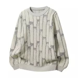 아고스또 니트 하늘하늘 남자폴라니트 반폴라 도톰한 스웨터 UNO1