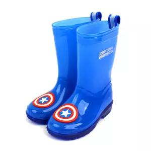 캡틴장화 마블 캡틴아메리카 LED 레인부츠 어린이 남아 장화