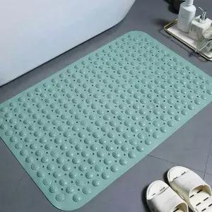 [셀러에이드]타일흡착 욕실매트 민트 57x88cm 미끄럼방지 고무