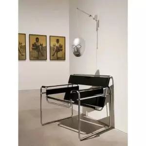 라운지체어 철제 가죽 고급 인용 거실 마르셀브로이어